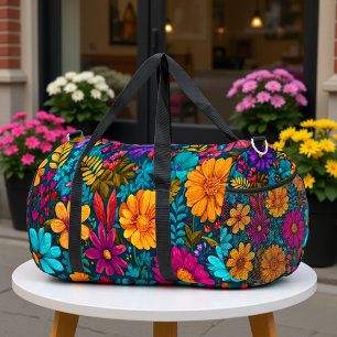 Sac De Sport Motif Voyage Floral