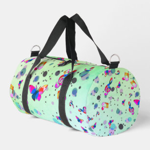 Sac De Sport Musique dansante de couleurs sur fond vert