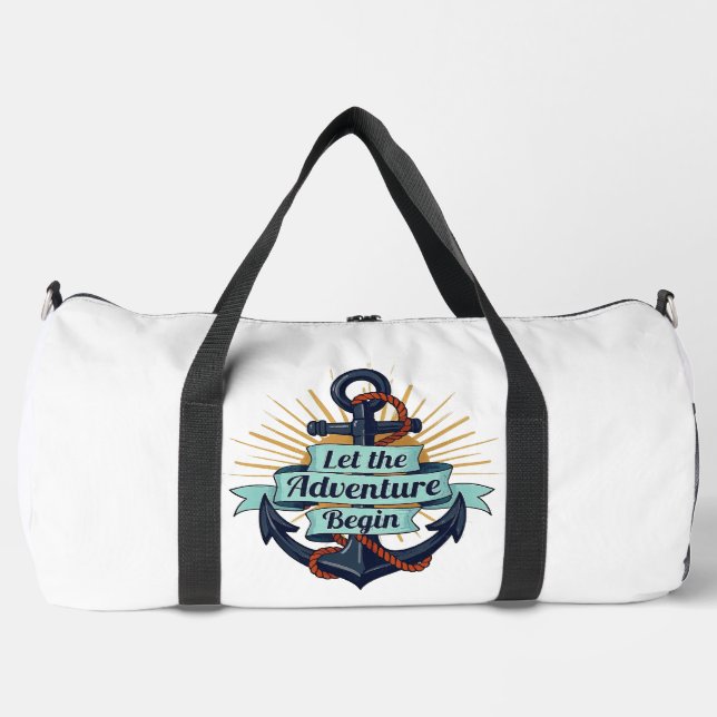 Sac De Sport Nautical Anchor Adventure Travel Weekender (Recto)