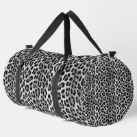 Noir et blanc monochrome, léopard motif