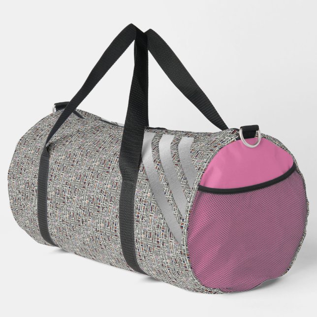 Sac De Sport Noir moderne et blanc (Coin droit)