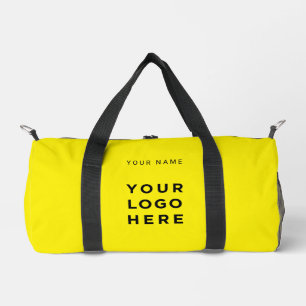 Sac De Sport Nom de logo d'entreprise jaune Instagram Fitness