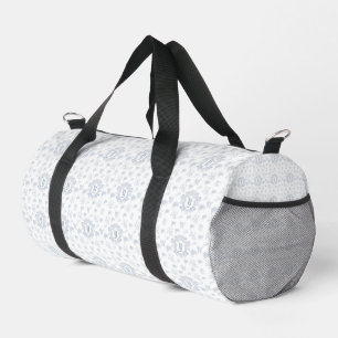 Sac De Sport Nom de monogramme répétitif Toile Bleue Victorienn