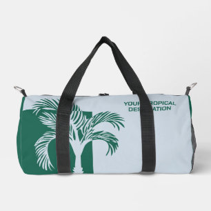 Sac De Sport Nom et texte personnalisés Vacances tropicales