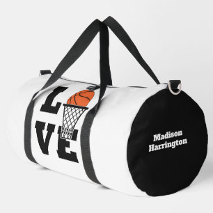 Sac De Sport Nom personnalisé Basketball Love
