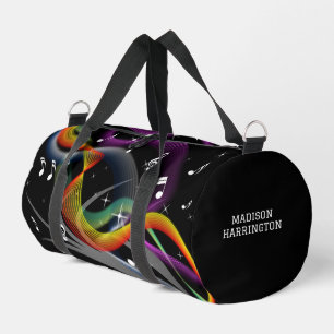 Sac De Sport Nom personnalisé de l'illustration de musique