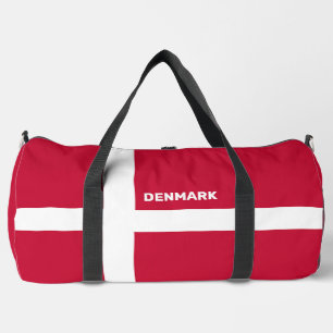 Sac De Sport Nom personnalisé et texte Danemark Indicateur