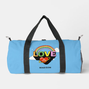 Sac De Sport Nom personnalisé "L'amour est amour"