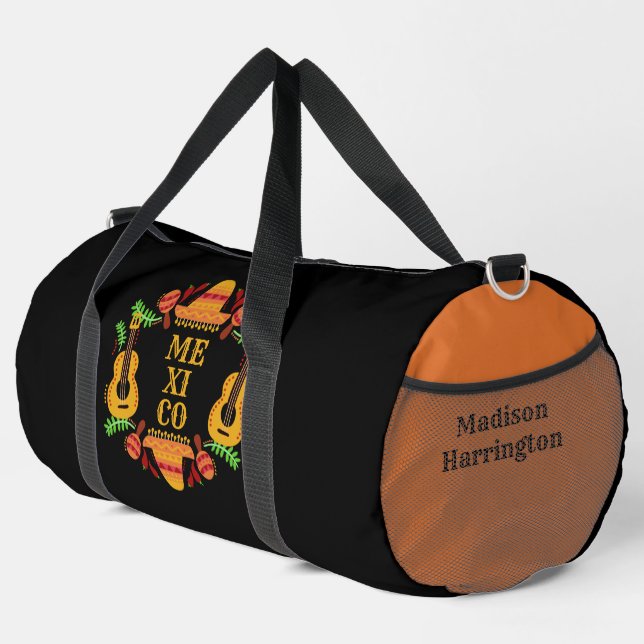 Sac De Sport Nom personnalisé Mexique (Coin droit)