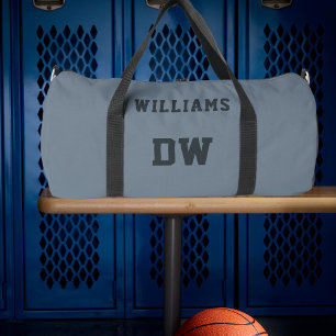 Sac De Sport Nom personnalisé minimaliste Numéro de jersey mono