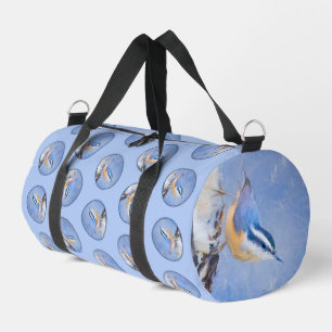 Sac De Sport Nuthatch à poitrine rouge Peinture d'art original 