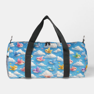 Sac De Sport oiseau et ciel colorés imprimés en 3D