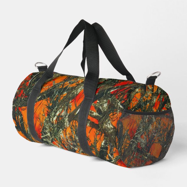 Sac De Sport Orange  Camouflage  (Coin droit)