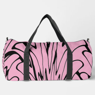 Sac De Sport Où l'art rencontre la pensée noir et rose