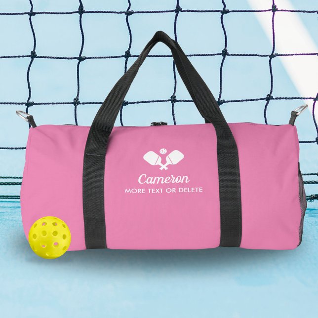 Sac De Sport Pagaies de Pickleball Nom personnalisé Texte perso (Créateur téléchargé)