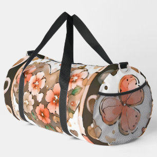 Sac De Sport Papillons, Cœurs et Fleurs