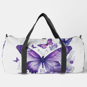 Sac De Sport Papillons violets sur Flower