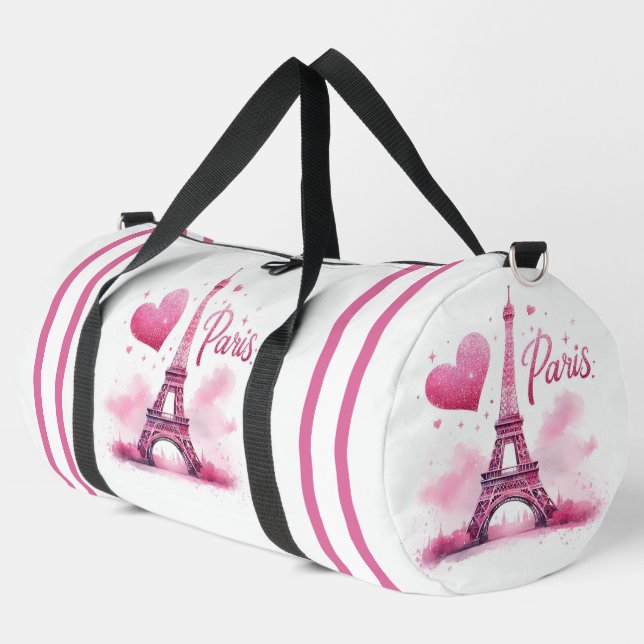 Sac De Sport Paris Tour Eiffel et Coeur (Coin gauche)