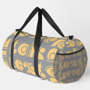 Sac De Sport Parler Texte Voyage Gris