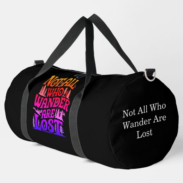 Sac De Sport Pas tous ceux qui errent Design (Coin gauche)