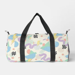 Sac De Sport Pastel Abstract Shapes Pattern Design