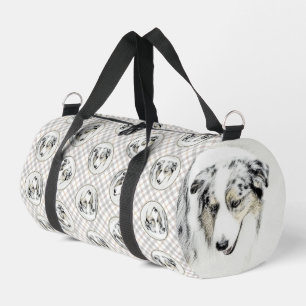 Sac De Sport Peinture de Berger Australien Blue Merle Art Canin