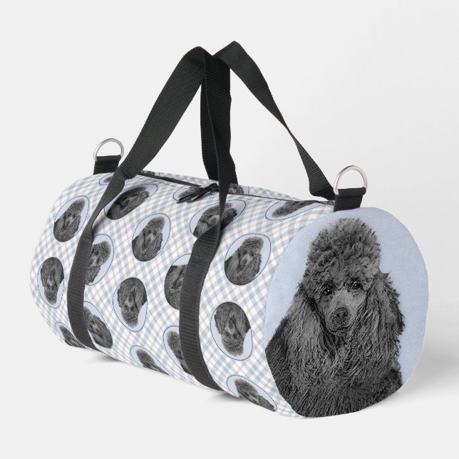 Sac De Sport Peinture de caniche Miniature jouet animal de comp (Coin gauche)
