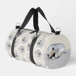 Sac De Sport Peinture de Keeshond Chien Endormi Art Canin Origi