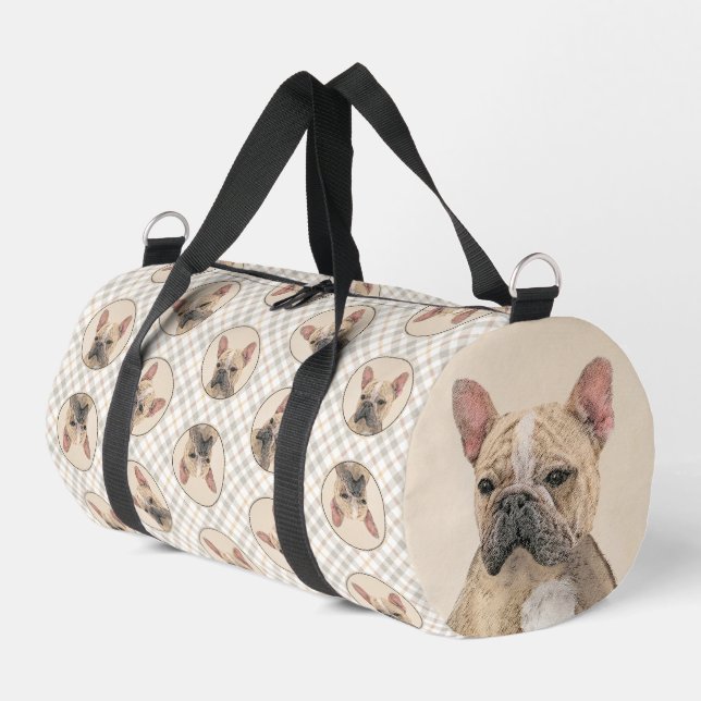 Sac De Sport Peinture française de Bulldog Fawn mignonne art de (Coin gauche)