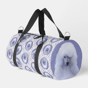 Sac De Sport Peinture standard de caniche blanc Art original ch