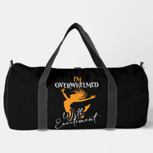 Sac De Sport Personnage sautant submergé par l'enthousiasme