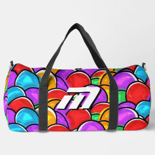 Sac de sport personnalisé en monogramme avec un de