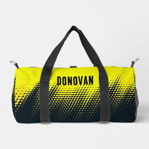 Sac De Sport Personnalisé noir et jaune