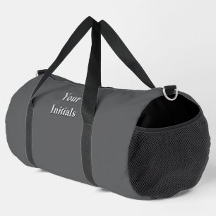 Sac De Sport Personnaliser Avec Vos Initiales Dk Grey