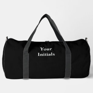 Sac De Sport Personnalisez Avec Vos Initiales Jet Black