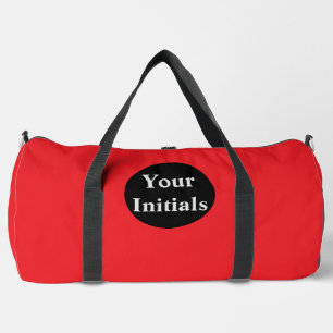 Sac De Sport Personnalisez avec vos initiales rouge