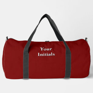 Sac De Sport Personnalisez avec vos initiales rouge