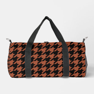 Sac De Sport Pied de poule carreaux marron noir