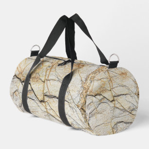Sac De Sport Pierre de marbre texturée marron et noire