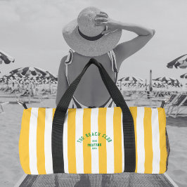 Sac De Sport Plage Club Crest Cabana Jaune Striogramme