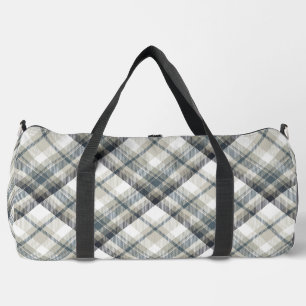 Sac De Sport Plaid gris et blanc