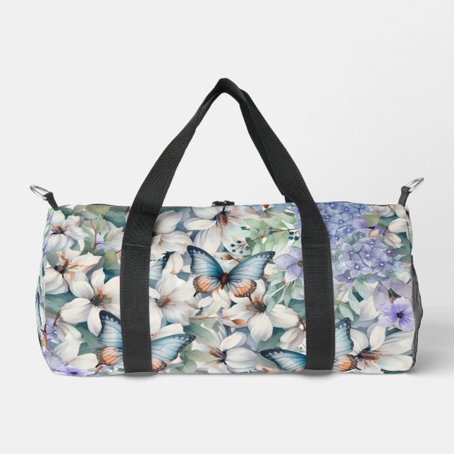 Sac De Sport Plutôt Delicty Floral & Papillons (Recto)