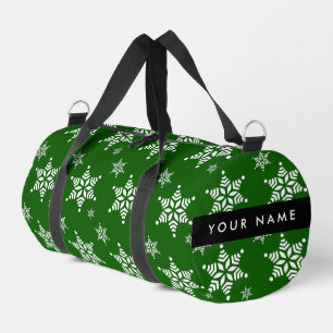 Sac De Sport Pneus blancs, Vert, Votre nom, Personnaliser