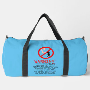 Sac De Sport Pointe Chaussures Avertissement Ciel Bleu