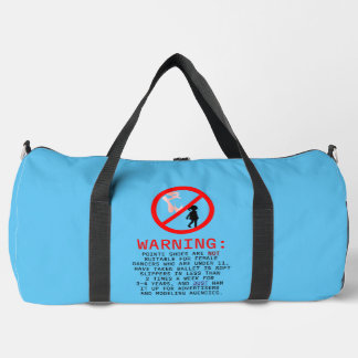 Sac De Sport Pointe Chaussures Avertissement Ciel Bleu
