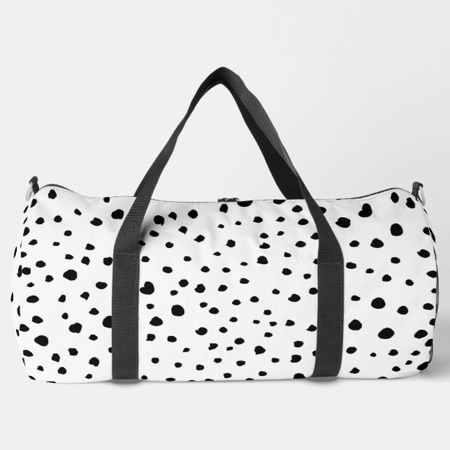 Sac De Sport Points dalmatiens, Points dalmatiens, Noir et Blan (Recto)