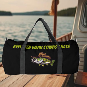 Sac De Sport Poisson amusant avec un Casquette-pêcheur Cowboy C