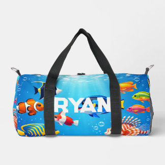 Sac De Sport Poissons Tropicaux Sous La Mer