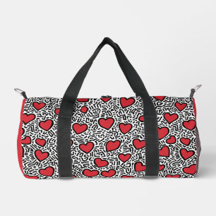 Sac De Sport Pop Art Heart Motif
