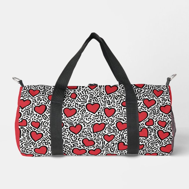 Sac De Sport Pop Art Heart Motif (Recto)